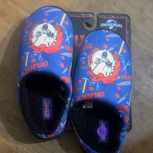 “Chucky” Blue Slippers